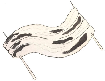 『うなぎの蒲焼』　和風・浮世絵風イラスト　描き方　Kenji Iwasaki　岩崎健児