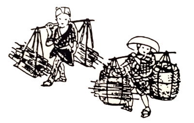 江戸時代　現代比較　『古傘買い』　『灰買い』　『紙屑買い』