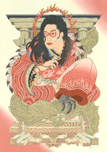 浮世絵　浮世絵風　和風　イラスト　イラストレーター　KenjiIwasaki　岩崎健児